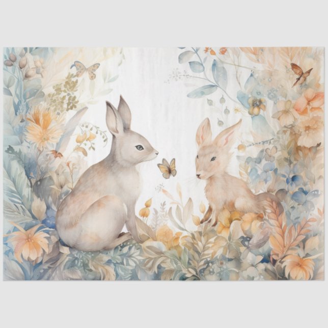 Papel De Seda A Whimsical Woodland Series Design 10 (Frente )