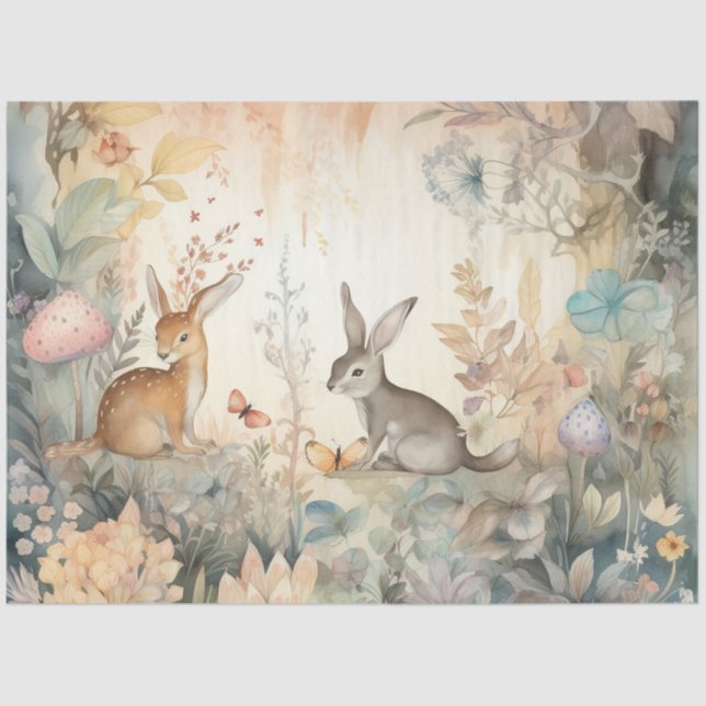 Papel De Seda A Whimsical Woodland Series Design 11 (Frente )