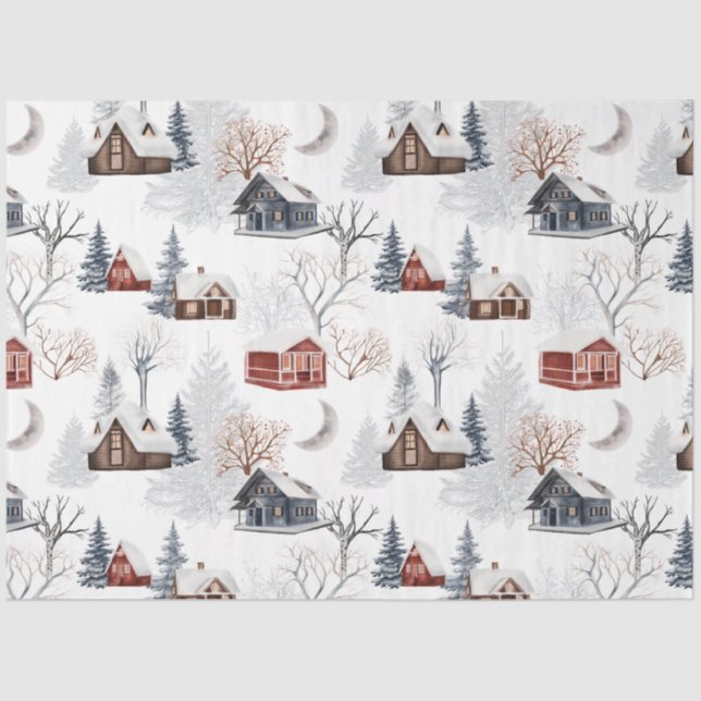 Papel De Seda A Winter Woodland Series Design 14 (Frente )