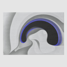 Papel De Seda Abaixo do Azul: Cinza Abstrato, Preto e Azul