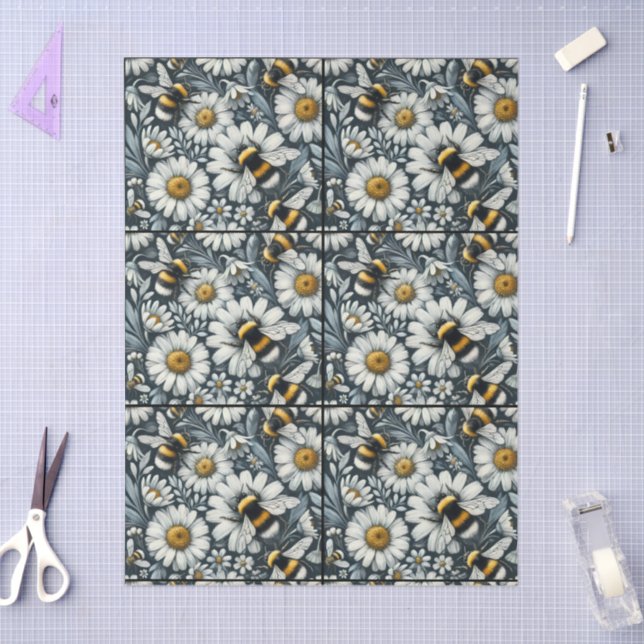 Papel De Seda Abas de Bumble e Disies - Dissociação Floral (Arte )