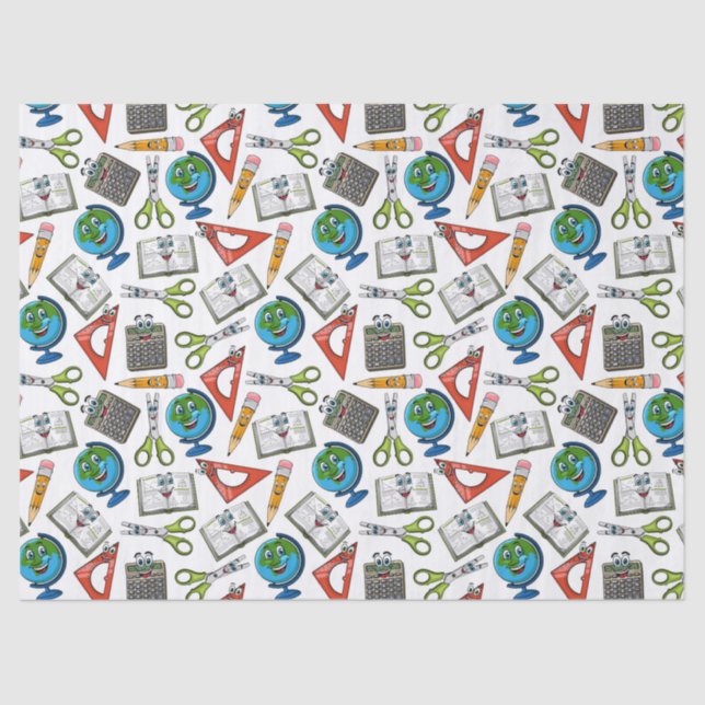 Papel De Seda Abastecimento escolar (Frente )