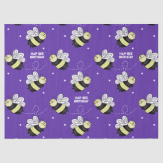Papel De Seda Abeja Bumblebee Roxa 45 cm 60 cm de Aniversário