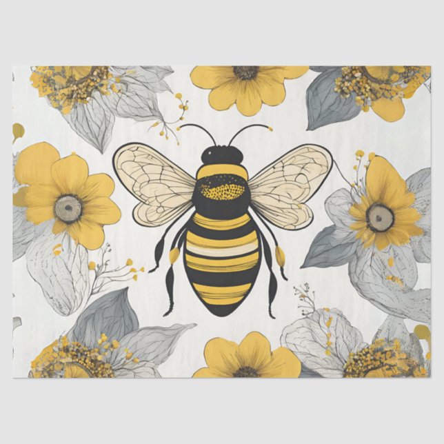 Papel De Seda Abeja Caprichosa de Fazenda (Frente )