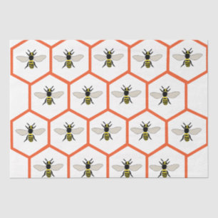 Papel De Seda Abeja Melífera Favo de Mel Apicultor