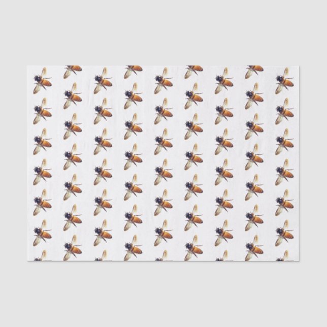 Papel De Seda Abelhas de Mel Bonito (Frente )