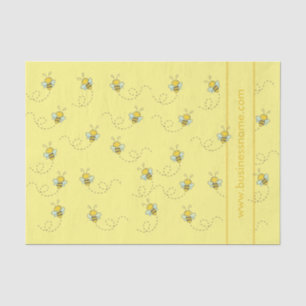 Papel De Seda Abelhas De Mel Ilustradas