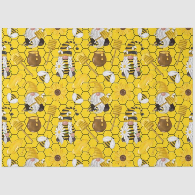 Papel De Seda Abelhas e Mel Série Design 4 (Frente )