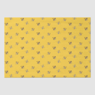 Papel De Seda Abelhas Francesas Cheery em amarelo Provençal