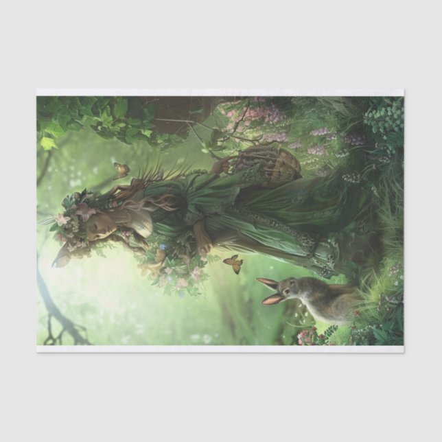 Papel De Seda Abençoada Ostara (Frente )