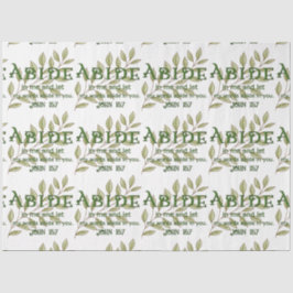 Papel De Seda Abide In Me Christian Tissue Paper