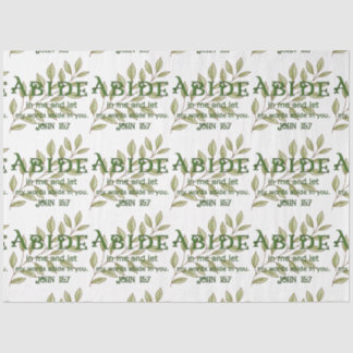 Papel De Seda Abide In Me Christian Tissue Paper