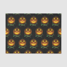 Abóbora de Halloween com vinha