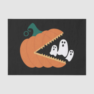 Papel De Seda Abóbora de Halloween Fantasmas Divertidos Garotos