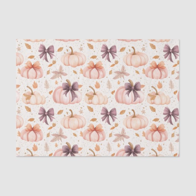 Papel De Seda Abóbora de outono e Arcos caem (Frente )