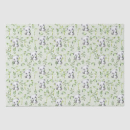 Papel De Seda Abóbora Verde-Bambu-Verde-Urso-Panda