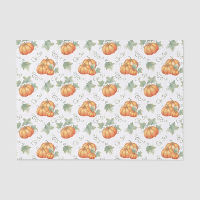 Papel De Seda Abóboras  (Frente )