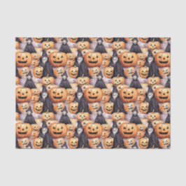 Papel De Seda Abóboras de Halloween