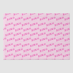 Papel De Seda Abraços XOXO cor-de-rosa e beijos repetir o Dia d