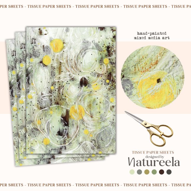 Papel De Seda Abstract Artistic Texture Design Tissue Paper (Criador carregado)