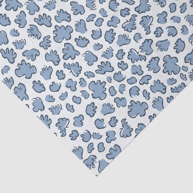 Papel De Seda Abstract Garden Confetti | Pattern Dusty Bluebell (Detalhes)
