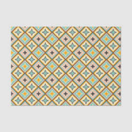 Papel De Seda Abstract geometric pattern with diamond shapes