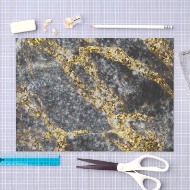 Papel De Seda Abstract gold sparkles rocky texture (Arte )