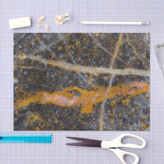 Papel De Seda Abstract gold white lines rock texture (Arte )