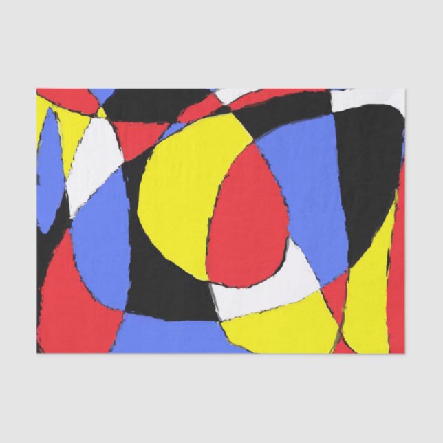 Papel De Seda Abstrato (Frente )