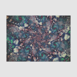 Papel De Seda Abstrato Aqua Fractal 36 Fundo