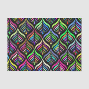 Papel De Seda Abstrato Arco-Íris de cores dobráveis