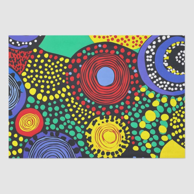 Papel De Seda Abstrato art 3 (Frente )