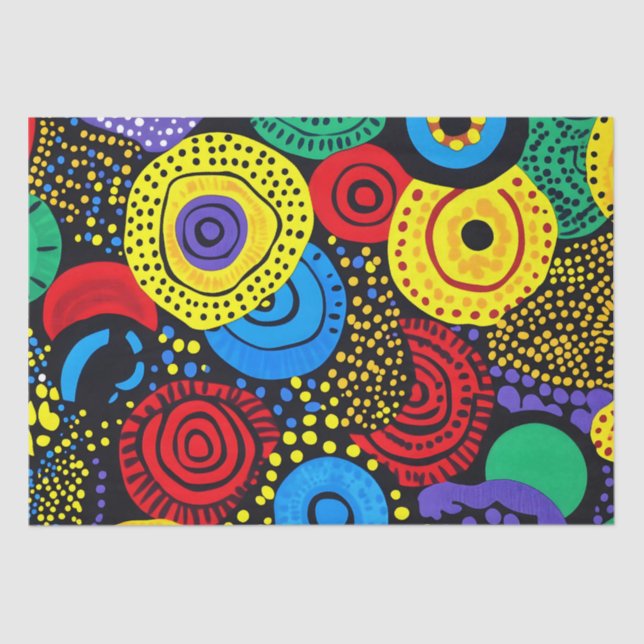 Papel De Seda Abstrato art 4 (Frente )