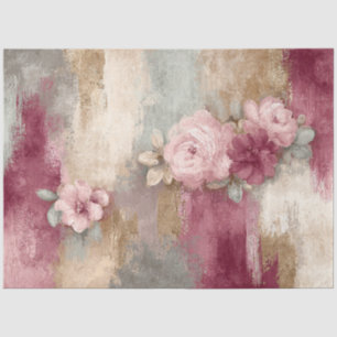 Papel De Seda Abstrato Art College - Descamação dos Florais