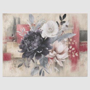 Papel De Seda Abstrato Art College - Descamação dos Florais