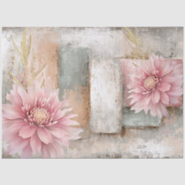 Papel De Seda Abstrato Art College - Descamação dos Florais