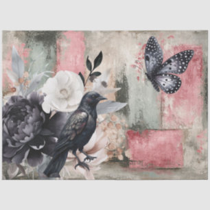 Papel De Seda Abstrato Art College - Descamação dos Florais