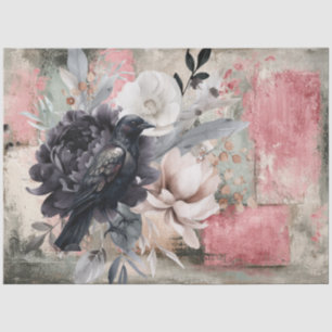 Papel De Seda Abstrato Art College - Descamação dos Florais