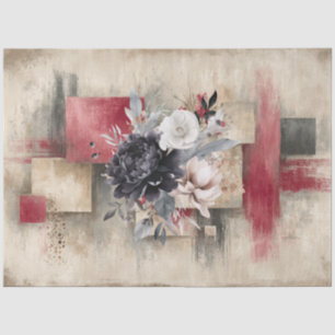 Papel De Seda Abstrato Art College - Descamação dos Florais