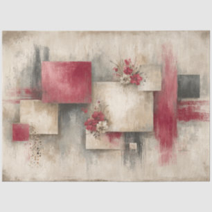 Papel De Seda Abstrato Art College - Descamação dos Florais