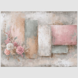 Papel De Seda Abstrato Art College - Descamação dos Florais