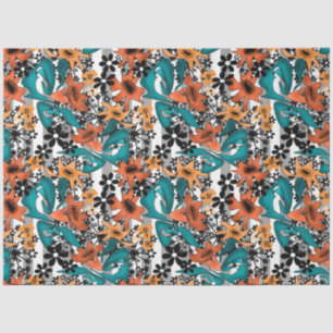 Papel De Seda Abstrato brilhante animação de flores bonitinhas