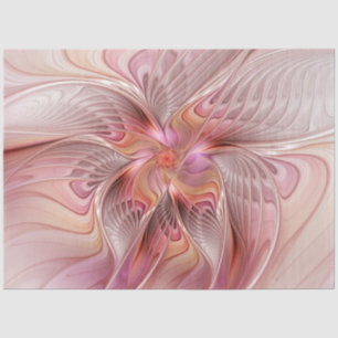 Papel De Seda Abstrato Butterfly Fantasy Fractal Arte Colorida