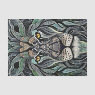 Papel De Seda Abstrato Chique King Lion