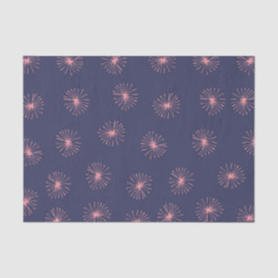 Papel De Seda Abstrato Dandelions Purple