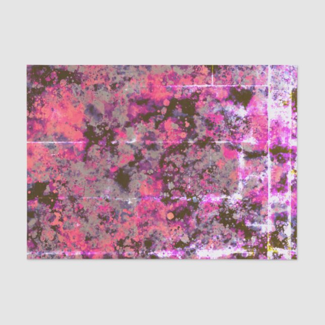 Papel De Seda Abstrato de apresentação de tinta preta de tijolo  (Frente )