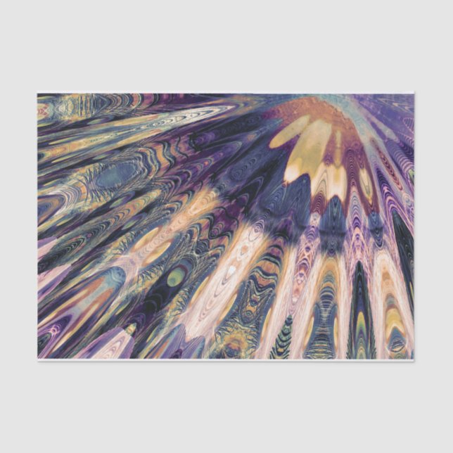 Papel De Seda Abstrato de Boho (Frente )