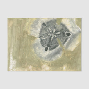 Papel De Seda Abstrato de cabeça de Flor com Textura Plana