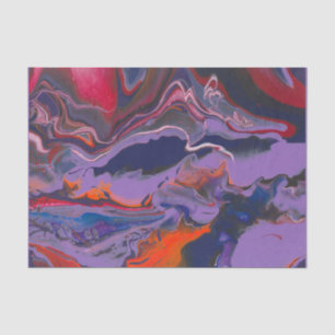 Papel De Seda Abstrato de dissociação azul-púrpura cor-de-lar