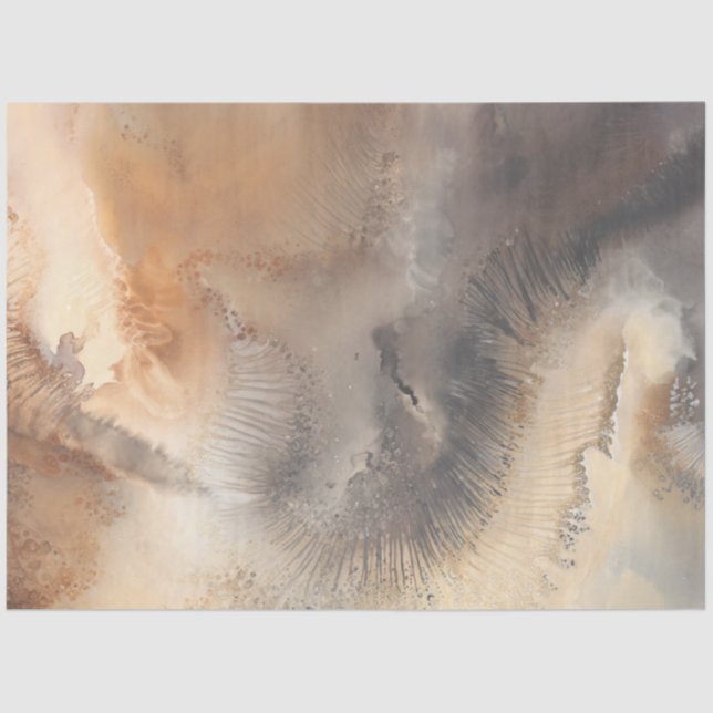 Papel De Seda Abstrato de Dissociação Faux Fundo Falso Ferrugem  (Frente )